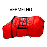 Capa Protetora Boots Horse Forrada Com Barrigueira - Laranja